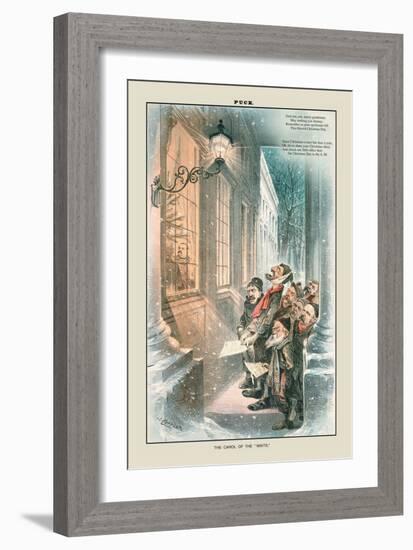 Puck Magazine: The Carol of the Waits-Joseph Keppler-Framed Art Print