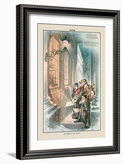 Puck Magazine: The Carol of the Waits-Joseph Keppler-Framed Art Print