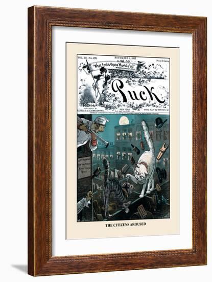 Puck Magazine: The Citizens Aroused-F. Graetz-Framed Art Print