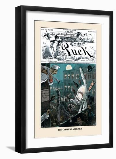 Puck Magazine: The Citizens Aroused-F. Graetz-Framed Art Print