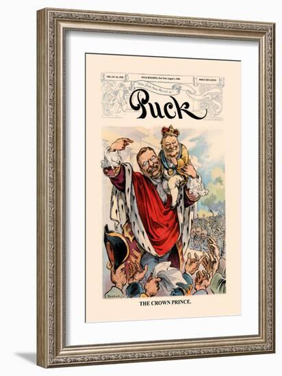 Puck Magazine: The Crown Prince-null-Framed Art Print