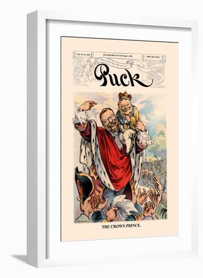 Puck Magazine: The Crown Prince-null-Framed Art Print