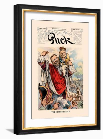 Puck Magazine: The Crown Prince-null-Framed Art Print