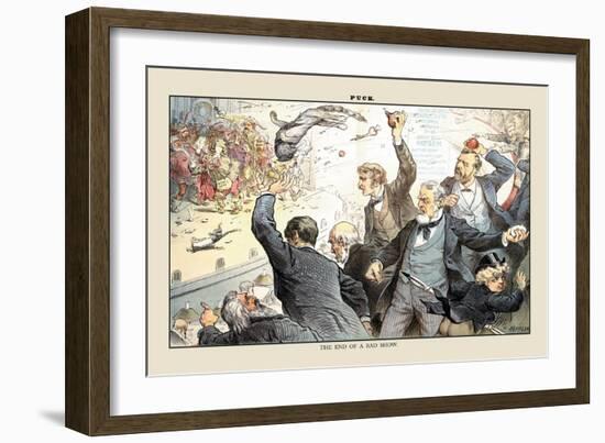 Puck Magazine: The End of a Bad Show-Joseph Keppler-Framed Art Print