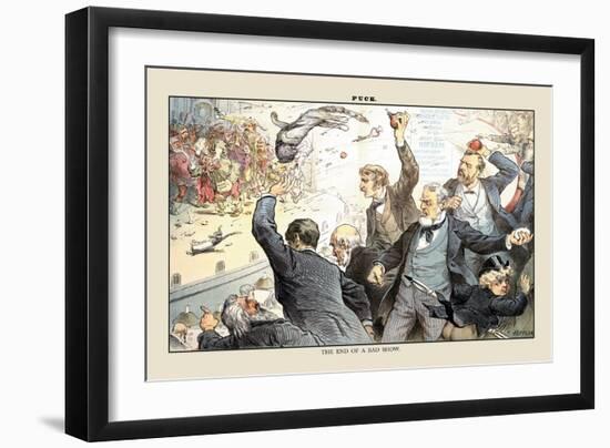 Puck Magazine: The End of a Bad Show-Joseph Keppler-Framed Art Print