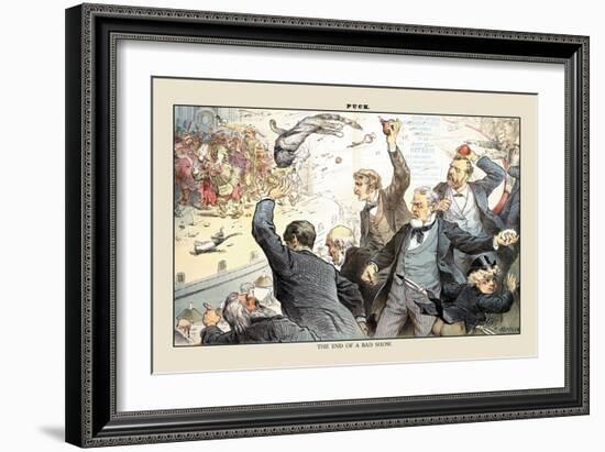 Puck Magazine: The End of a Bad Show-Joseph Keppler-Framed Art Print