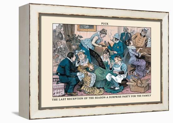 Puck Magazine: The Last Reception of the Season-Frederick Burr Opper-Framed Stretched Canvas