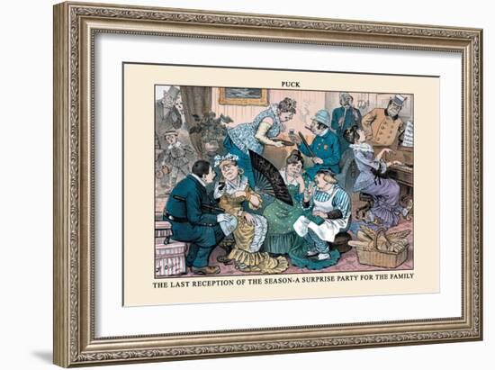 Puck Magazine: The Last Reception of the Season-Frederick Burr Opper-Framed Art Print