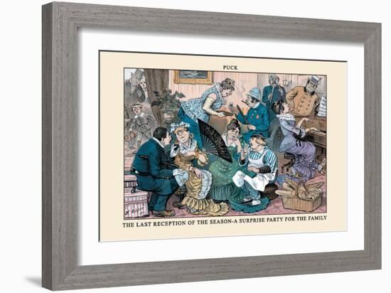 Puck Magazine: The Last Reception of the Season-Frederick Burr Opper-Framed Art Print