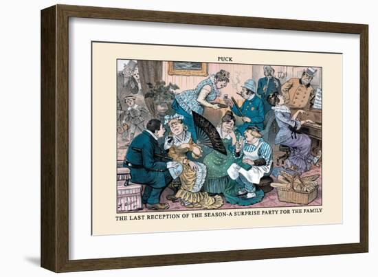 Puck Magazine: The Last Reception of the Season-Frederick Burr Opper-Framed Art Print