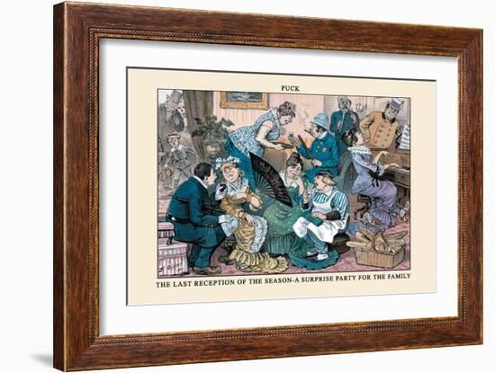 Puck Magazine: The Last Reception of the Season-Frederick Burr Opper-Framed Art Print