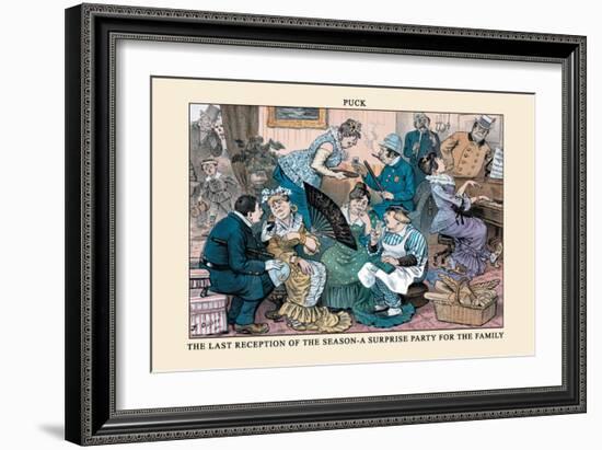 Puck Magazine: The Last Reception of the Season-Frederick Burr Opper-Framed Art Print