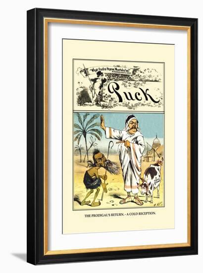 Puck Magazine: The Prodigal's Return-Frederick Burr Opper-Framed Art Print