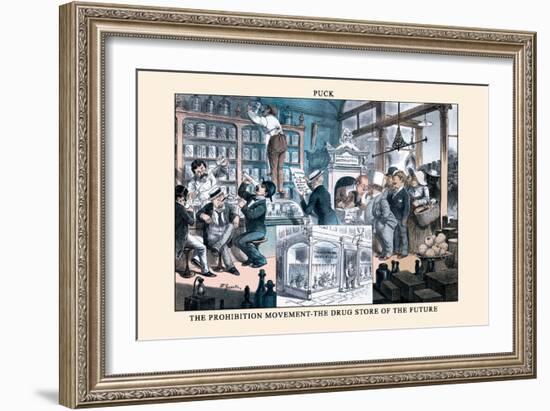 Puck Magazine: The Prohibition Movement-F. Graetz-Framed Art Print