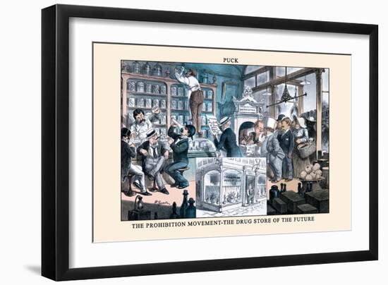 Puck Magazine: The Prohibition Movement-F. Graetz-Framed Art Print