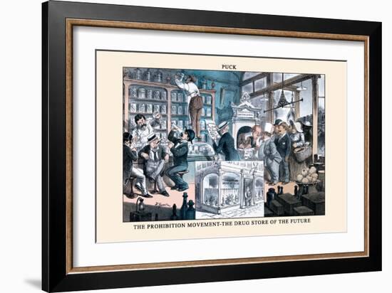 Puck Magazine: The Prohibition Movement-F. Graetz-Framed Art Print