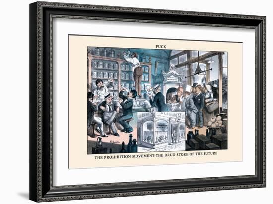 Puck Magazine: The Prohibition Movement-F. Graetz-Framed Art Print