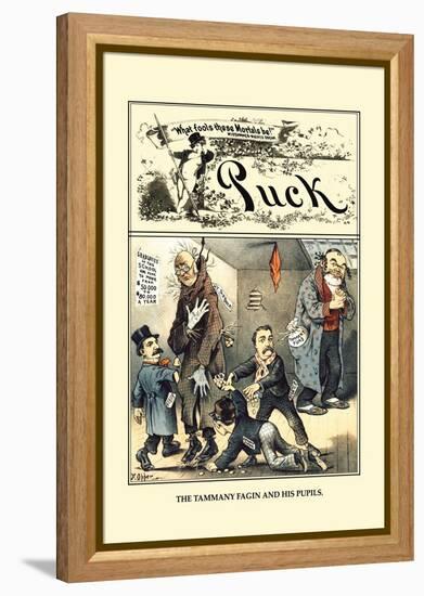 Puck Magazine: The Tammany Fagin and His Pupils-Frederick Burr Opper-Framed Stretched Canvas