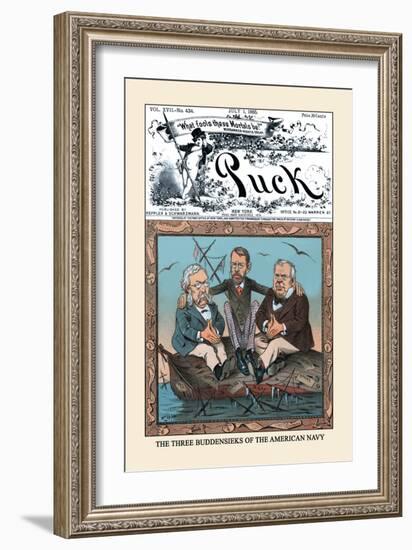 Puck Magazine: The Three Buddensieks-Frederick Burr Opper-Framed Art Print