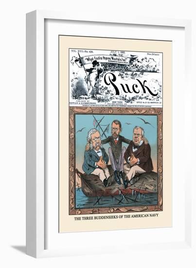 Puck Magazine: The Three Buddensieks-Frederick Burr Opper-Framed Art Print