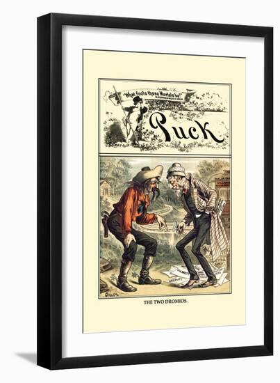 Puck Magazine: The Two Dromios-John R. Neill-Framed Art Print