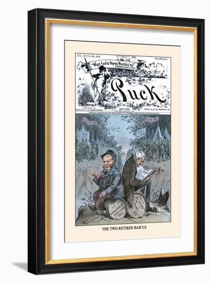 Puck Magazine: The Two Retired Bar'ls-Eugene Zimmerman-Framed Art Print