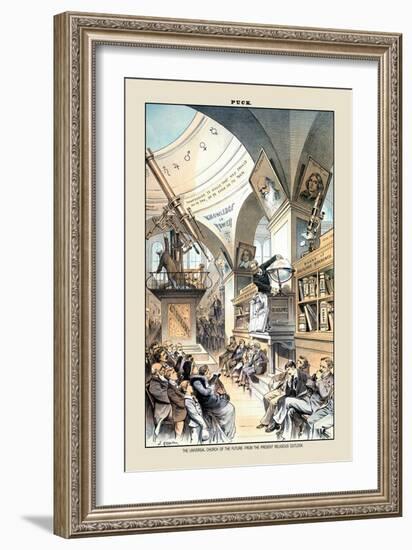 Puck Magazine: The Universal Church of the Future-Joseph Keppler-Framed Art Print