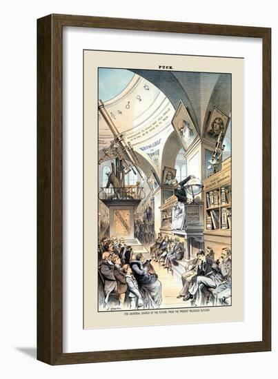 Puck Magazine: The Universal Church of the Future-Joseph Keppler-Framed Art Print