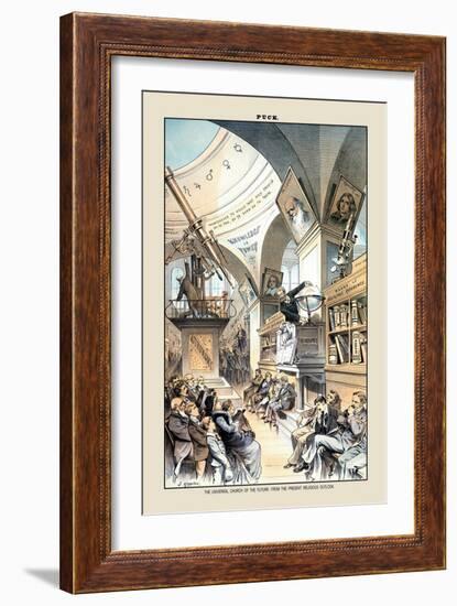 Puck Magazine: The Universal Church of the Future-Joseph Keppler-Framed Art Print