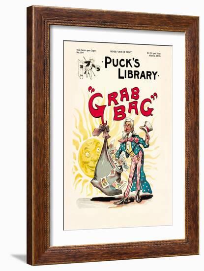 Puck's Library: Grab Bag-Frederick Burr Opper-Framed Art Print