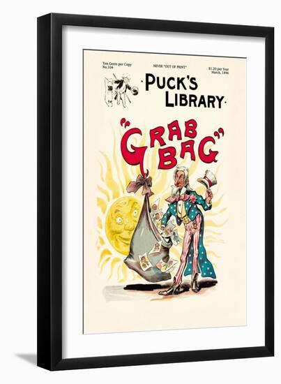 Puck's Library: Grab Bag-Frederick Burr Opper-Framed Art Print