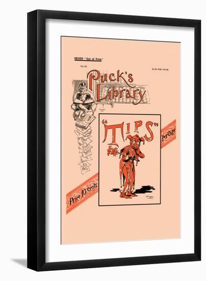 Puck's Library: Tips-Frederick Burr Opper-Framed Art Print