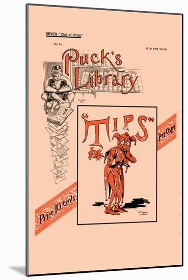 Puck's Library: Tips-Frederick Burr Opper-Mounted Art Print