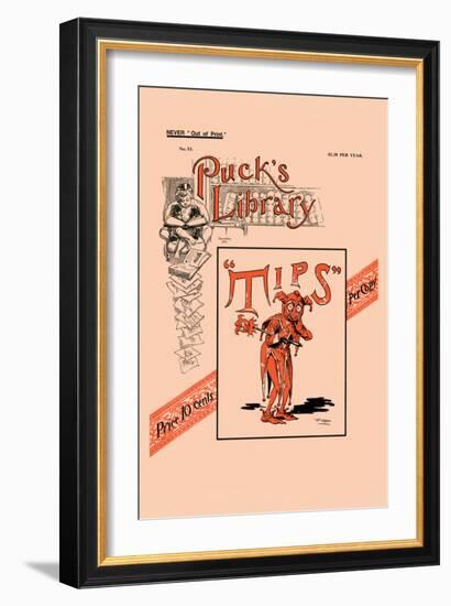 Puck's Library: Tips-Frederick Burr Opper-Framed Art Print