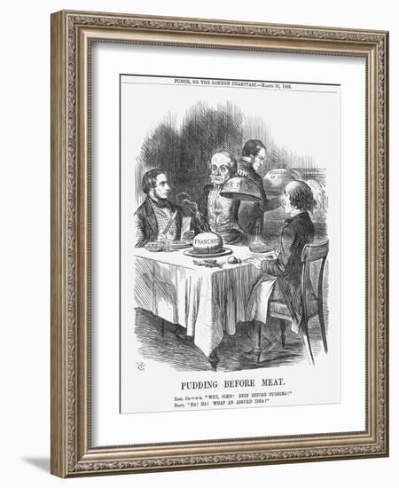 Pudding before Meat, 1866-John Tenniel-Framed Giclee Print