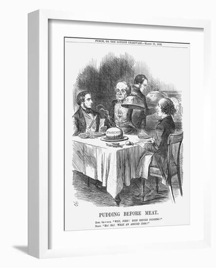 Pudding before Meat, 1866-John Tenniel-Framed Giclee Print