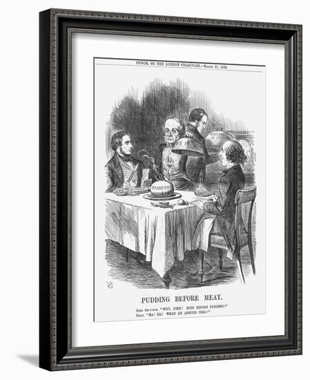 Pudding before Meat, 1866-John Tenniel-Framed Giclee Print