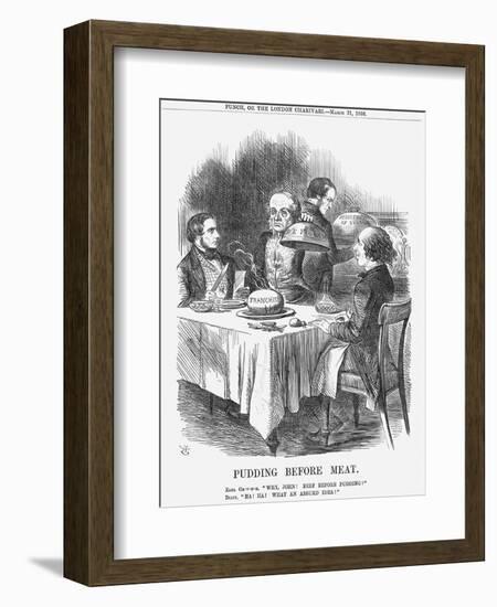 Pudding before Meat, 1866-John Tenniel-Framed Giclee Print