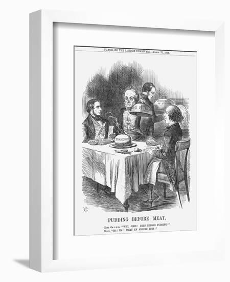 Pudding before Meat, 1866-John Tenniel-Framed Giclee Print