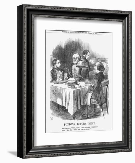 Pudding before Meat, 1866-John Tenniel-Framed Giclee Print