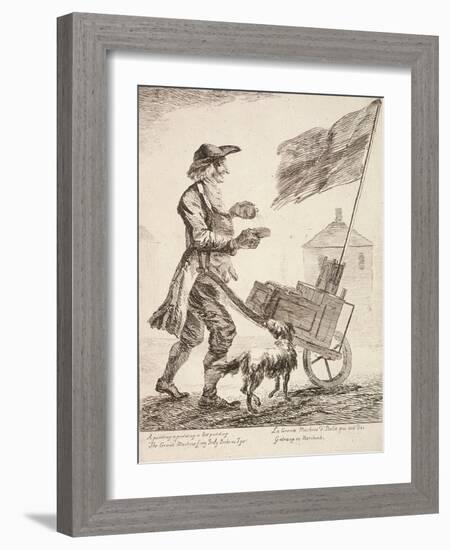 Pudding Seller, Cries of London, 1760-Paul Sandby-Framed Giclee Print