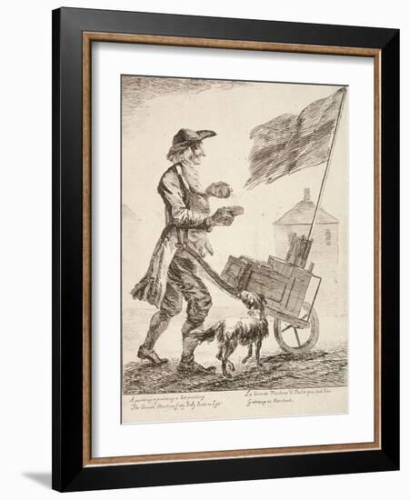 Pudding Seller, Cries of London, 1760-Paul Sandby-Framed Giclee Print