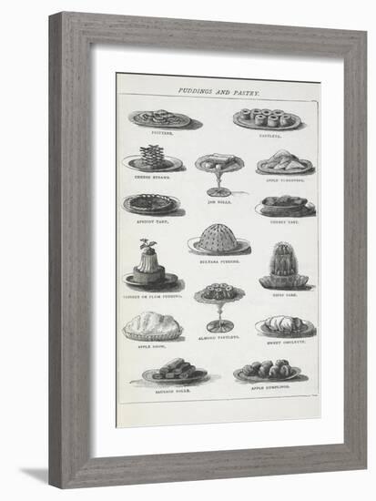 Puddings and Pastry-Isabella Beeton-Framed Giclee Print