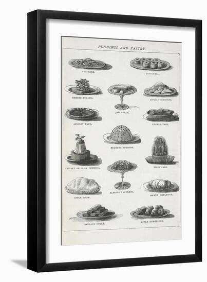 Puddings and Pastry-Isabella Beeton-Framed Giclee Print