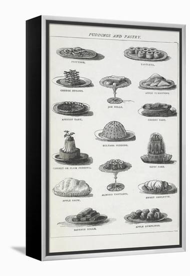 Puddings and Pastry-Isabella Beeton-Framed Premier Image Canvas