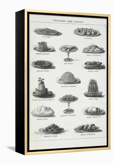 Puddings and Pastry-Isabella Beeton-Framed Premier Image Canvas