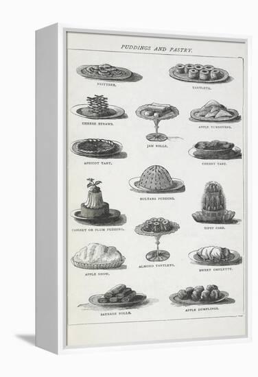 Puddings and Pastry-Isabella Beeton-Framed Premier Image Canvas