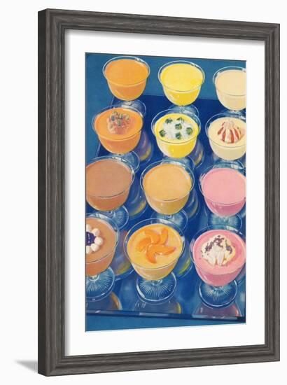 Puddings on Parade-null-Framed Art Print