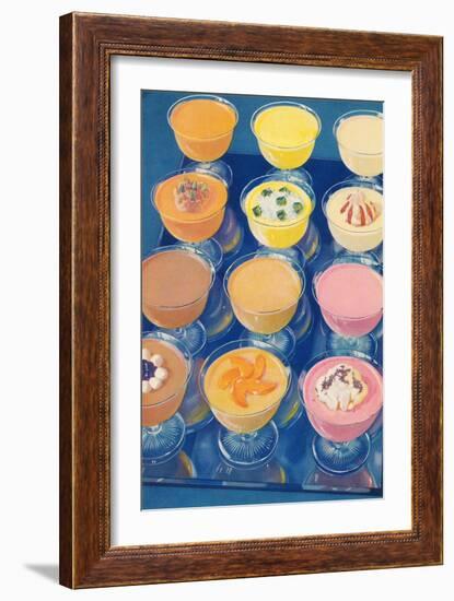 Puddings on Parade-null-Framed Art Print