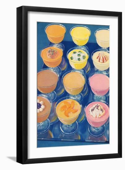 Puddings on Parade-null-Framed Art Print